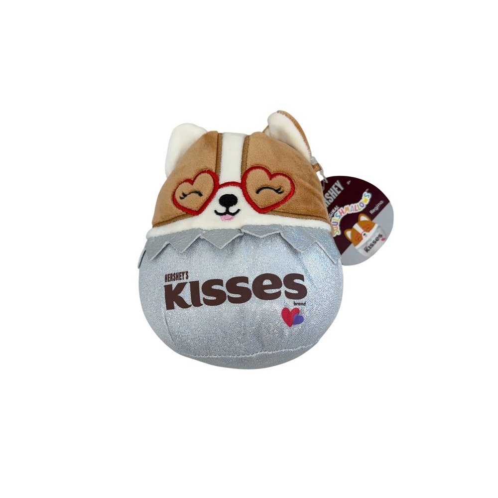 Squishmallows Regina the Corgi Hershey Kisses 5 Inch Plush SQK1709 New NWT